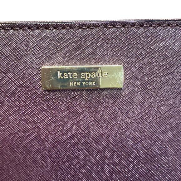 Kate Spade New York Laurel Way Small Dally Tote &  Stacy Wallet in Deep Plum - Picture 2 of 12